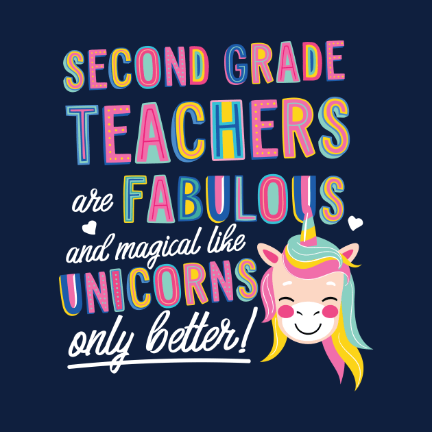 Second Grade Teachers are like Unicorns Gift Idea by BetterManufaktur