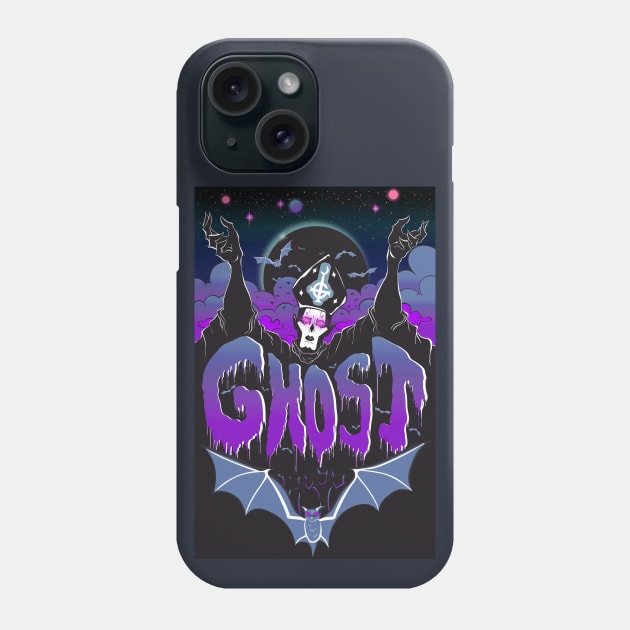 Ghost Band Poster Phone Case by MajesticFatPony