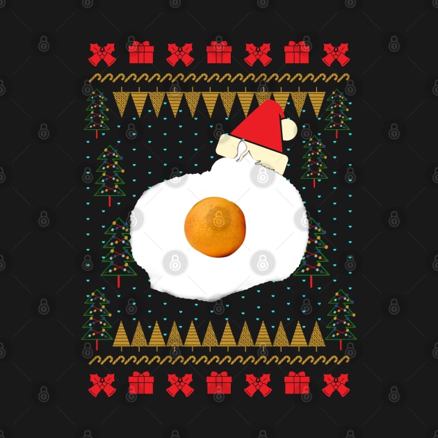 Egg Cat Meme Ugly Christmas Sweater by okpinsArtDesign