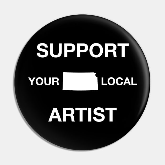 Support Your Local Artist - Kansas Pin by DeterlingDesigns