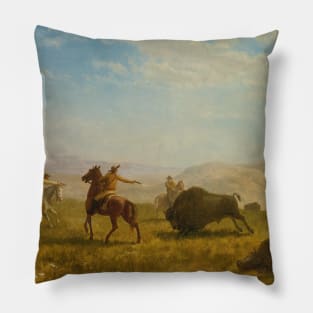 The Wild West by Albert Bierstadt Pillow