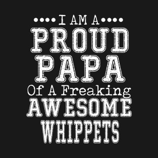 Proud Dad of an Awesome Corgi T-shirt Dog Dad Father's Day WHIPPETS T-Shirt