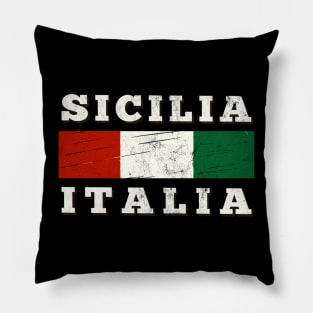 Sicilia / Italian Region Typography Design Pillow