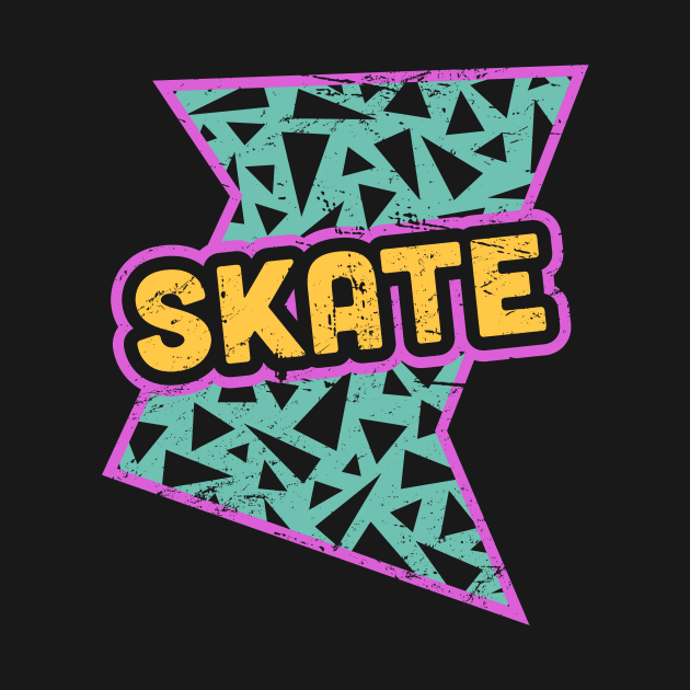 SKATE | Rad 90s Roller Skating Pattern by MeatMan