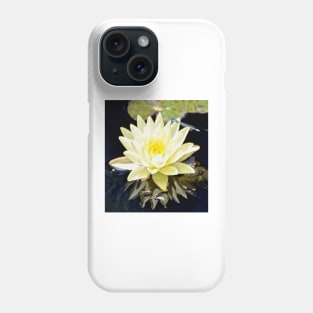 White Water Lily and Dragonfly Phone Case