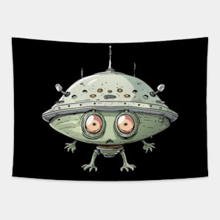 Funny UFO Tapestry