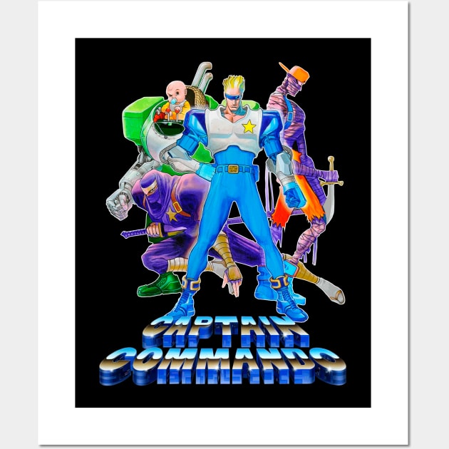 Captain Commando Arcade Game Flyer