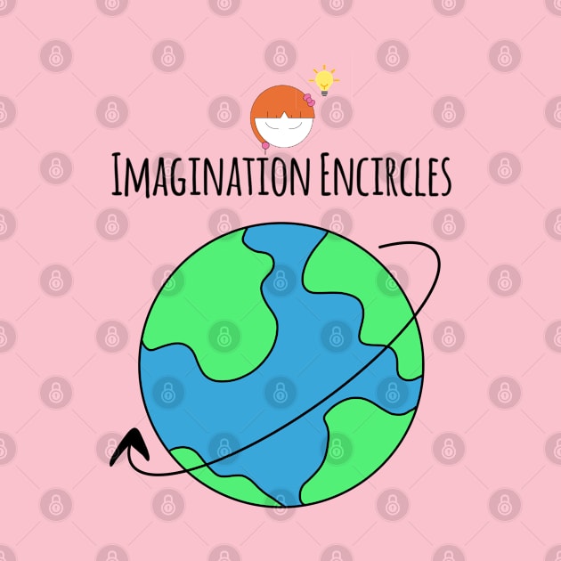 Imagination Encircles The World Girl by Wesolution Studios