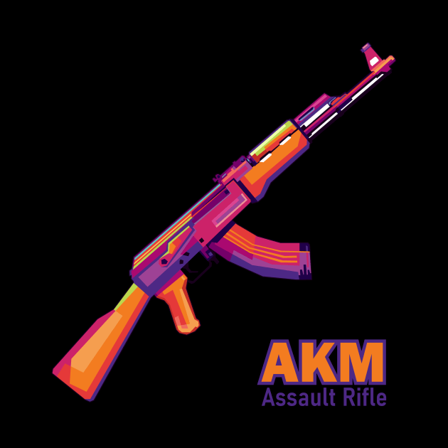 Akm assault rifle by Danwpap2