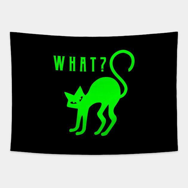 What? Halloween Cat Tapestry by Dodo&FriendsStore