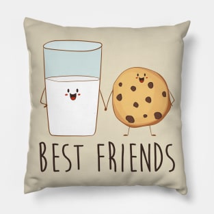 Best Friends Milk And Cookie Cute Cookie Pillow