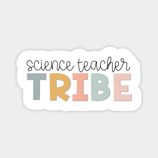 Science Teacher Tribe Muted Pastels Magnet