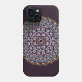 English Bulldog yoga Medallion Phone Case