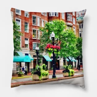 Boston MA - Shops Along Boyleston Street Pillow