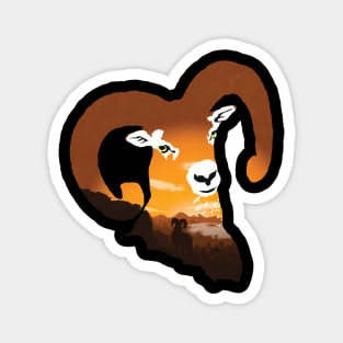 Argali landscape Magnet