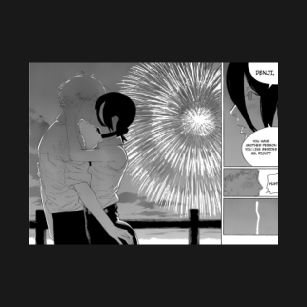 Chainsaw Man Reze and Denji Kiss Anime TShirt TeePublic