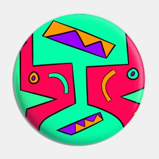 Funky Suitcase Totem Pin