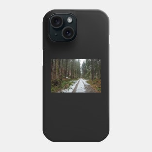 Road through the forest Phone Case