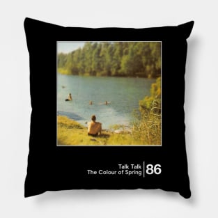 Talk Talk - The Colour of Spring / Minimal Style Graphic Artwork Design Pillow