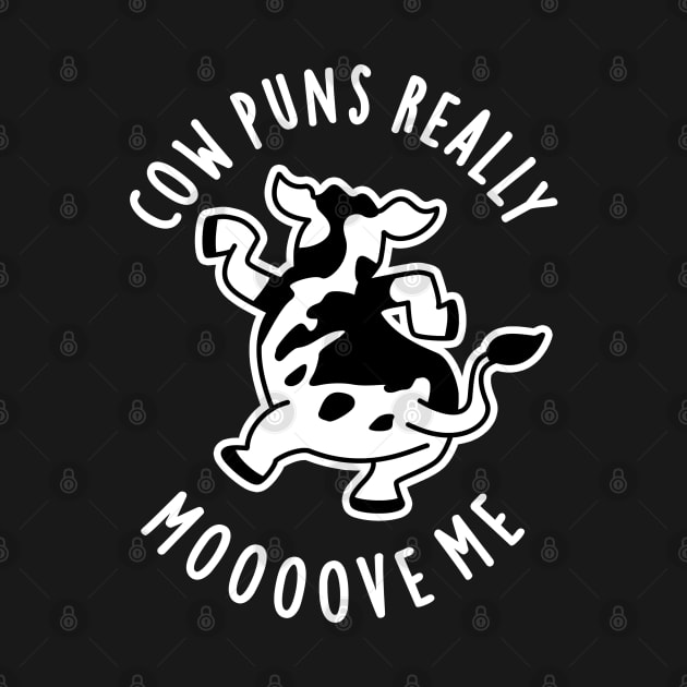 Cow Puns Really Mooove Me Cute Animal Pun by punnybone