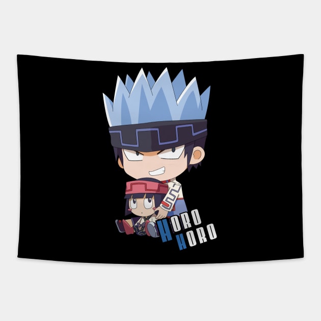 Chibi HoroHoro and Kururu Shaman King Tapestry by AnimeTee