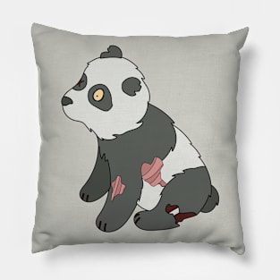 Zombie Panda Bear Cartoon // Funny Halloween Zombie Pillow