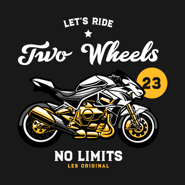 Two Wheels No Limits Motorcycle by LES Original