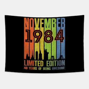 November 1984 Limited Edition 40 Years Of Being Awesome Tapestry