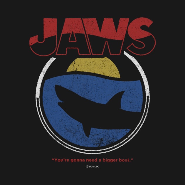 Jaws - Shark Silhouette by Tee Cult