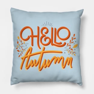 Hello Autumn Design Pillow