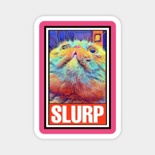 RUFUS the SLURPY CAT (Version 2) Magnet