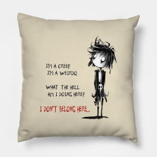 I'm Weirdo (Radiohead) Pillow