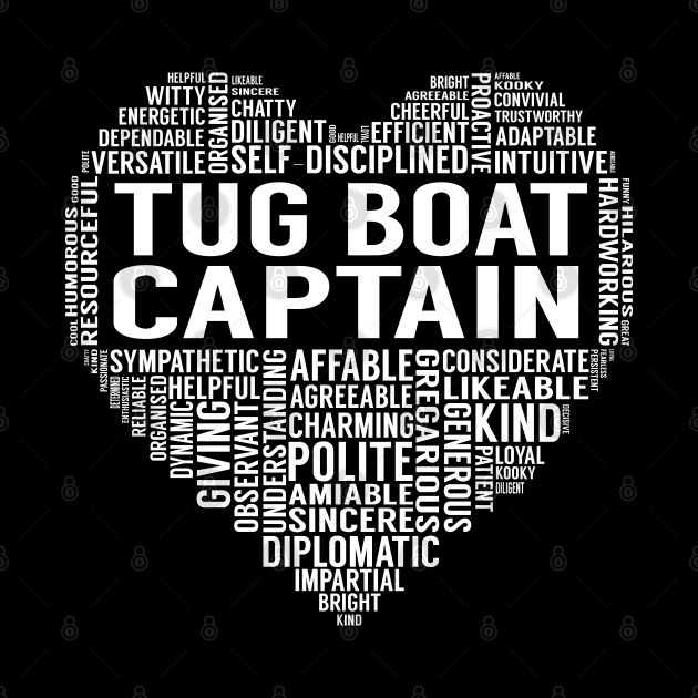 Tug Boat Captain Heart by LotusTee