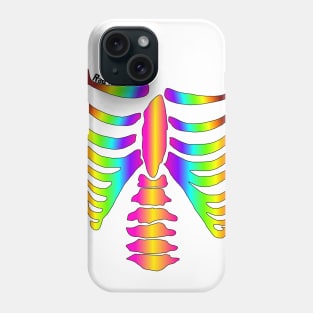 Rad to the Bone Rainbow Skeleton Phone Case