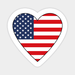 American Heart Flag Magnet