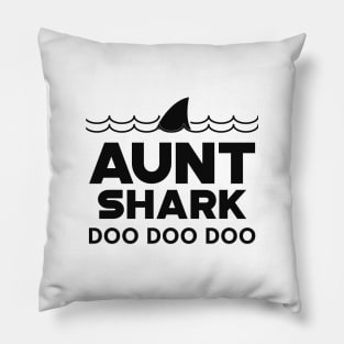 Aunt Shark Doo Doo Doo Pillow