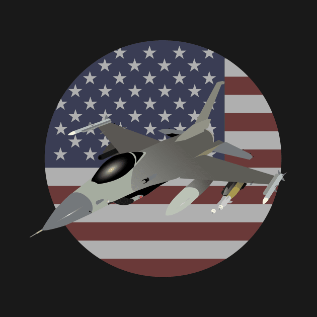 American F16 Jet Fighter by NorseTech