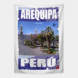 PLAZA DE ARMAS AREQUIPA PERU Tapestry