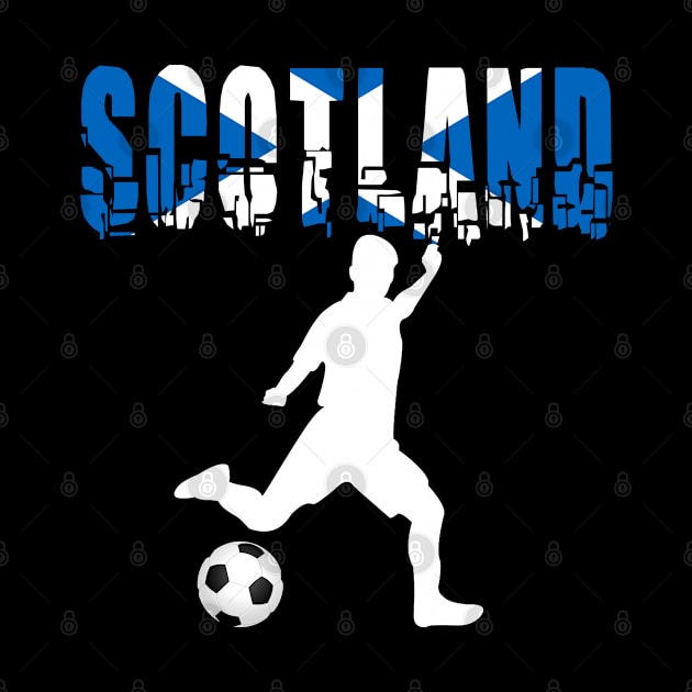 Scotland Football with Scottish Soccer Player by tropicalteesshop