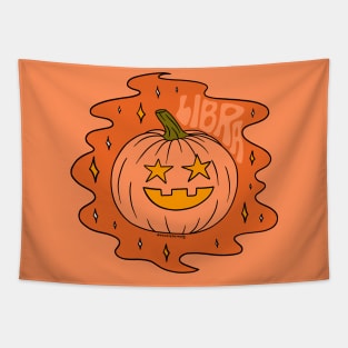 Libra Jack O Lantern Tapestry