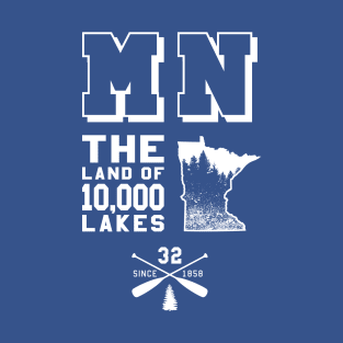 Minnesota MN Land of 10,000 Lakes T-Shirt