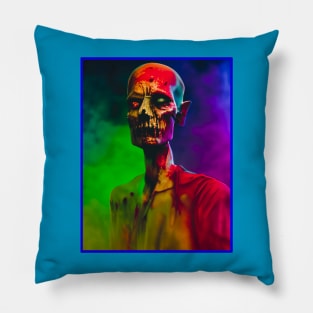 Rainbow Zombie Pillow