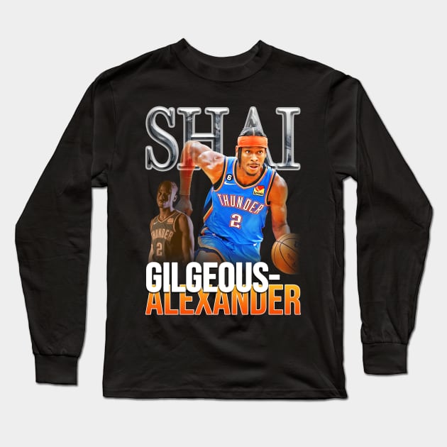 dsuss Shai Gilgeous-Alexander (SGA) Long Sleeve T-Shirt