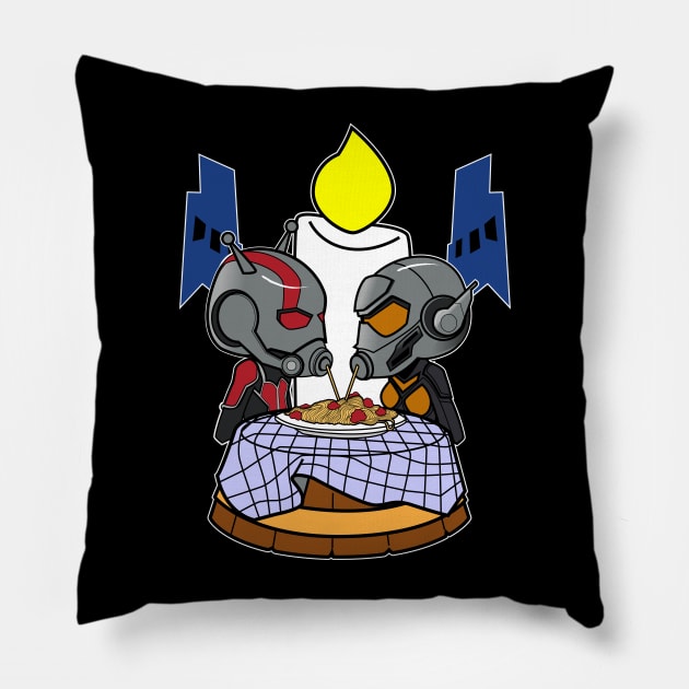 The Wasp and Antman Pillow by Spikeani