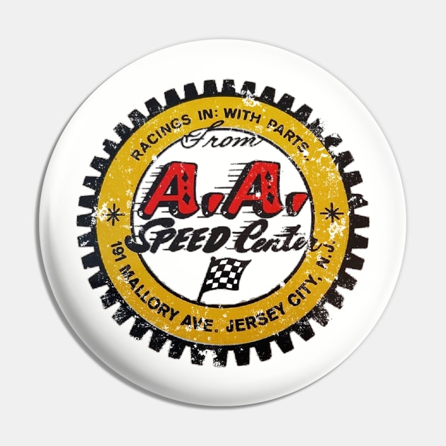 New Jersey Speed Shop Pin by retrorockit