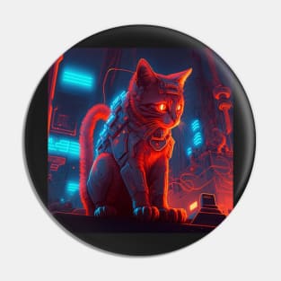 Cat Robot Pin