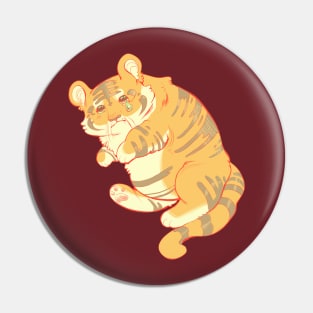 sad cat chonky tiger Pin