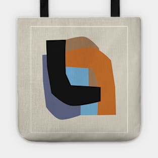 Autumnal Geometric Composition Tote