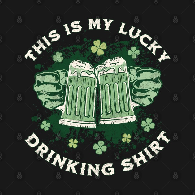 This is My Lucky Drinking Shirt St Patricks Day by DivShot 