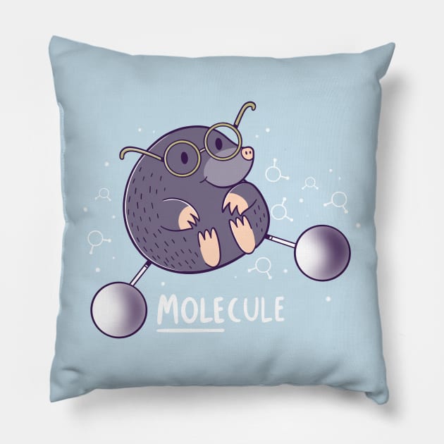 Mole-cule Pillow by TaylorRoss1